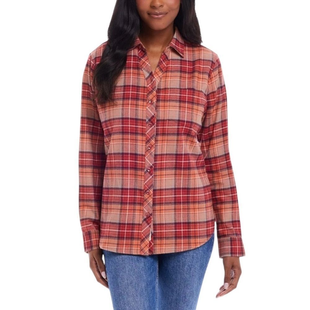 Weatherproof Vintage Plaid Classic-Fit Flannel Shirt size Medium